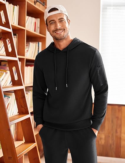 COOFANDY Men's Tracksuit 2 Piece Hooded Athletic Sweatsuits Casual Running Jogging Sport Suit Sets