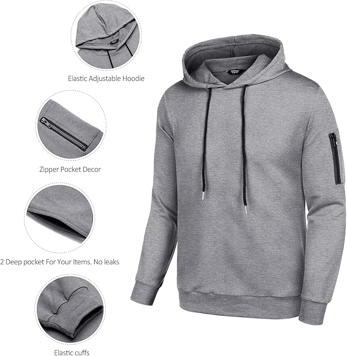 COOFANDY Men's Tracksuit 2 Piece Hooded Athletic Sweatsuits Casual Running Jogging Sport Suit Sets