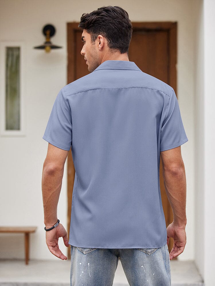 Casual Breathable Splicing Shirt (US Only) Shirts coofandy