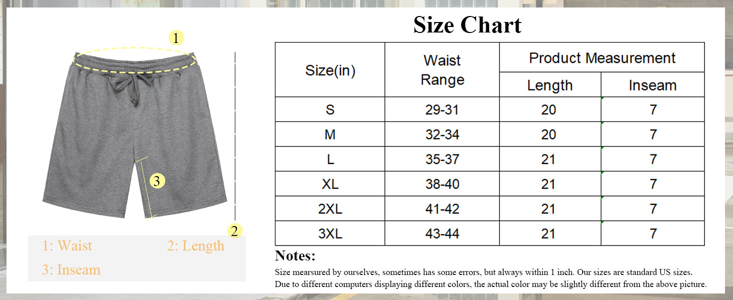 COOFANDY Men's Sweat Shorts 7 Inch Athletic Workout Shorts Casual Lounge Joggers Short Pants with Pockets