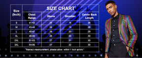 COOFANDY Mens Metallic Jacket Regular Fit Blazer Casual 70s Disco Party Sport Coat