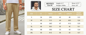 COOFANDY Mens Casual Cargo Pants Relaxed Fit Outdoor Hiking Pants Cotton Drawstring Sweatpants with Pockets, Khaki, Small