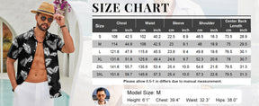COOFANDY Mens Hawaiian Shirts Short Sleeve Button Down Aloha Shirts Summer Vacation Beach Shirts