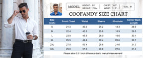 COOFANDY Men's Casual Button Down Shirts Long Sleeve Untucked Shirts Regular Fit Linen Shirt