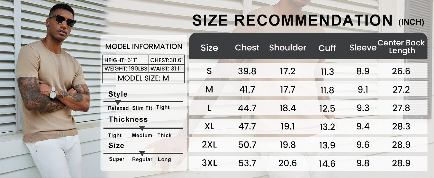 COOFANDY Men's Crewneck Sweater Short Sleeve Casual Basic Tops Classic Fashion Knit Pullover Tees