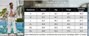 COOFANDY Men's Casual Linen Pants Elastic Waist Drawstring Beach Summer Pants Lightweight Linen Trousers