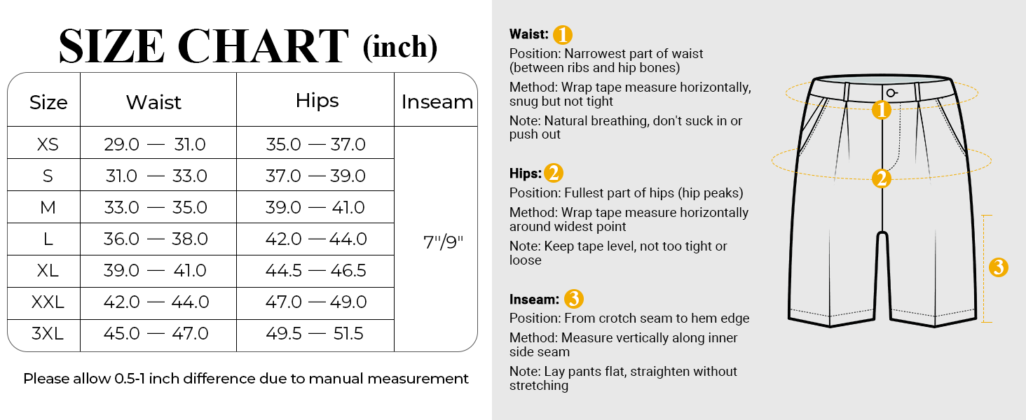 COOFANDY Men's 7 Inch Classic Fit Golf Shorts Lightweight Stretch Quick Dry Hiking Short