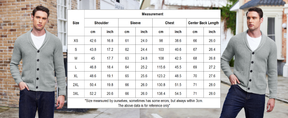 COOFANDY Men's Shawl Collar Cardigan Sweater Slim Fit Cable Knit Button up Sweater with Pockets