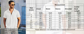 COOFANDY Men's Casual Button Down Shirts Short Sleeve Textured Summer Beach Shirt with Pocket