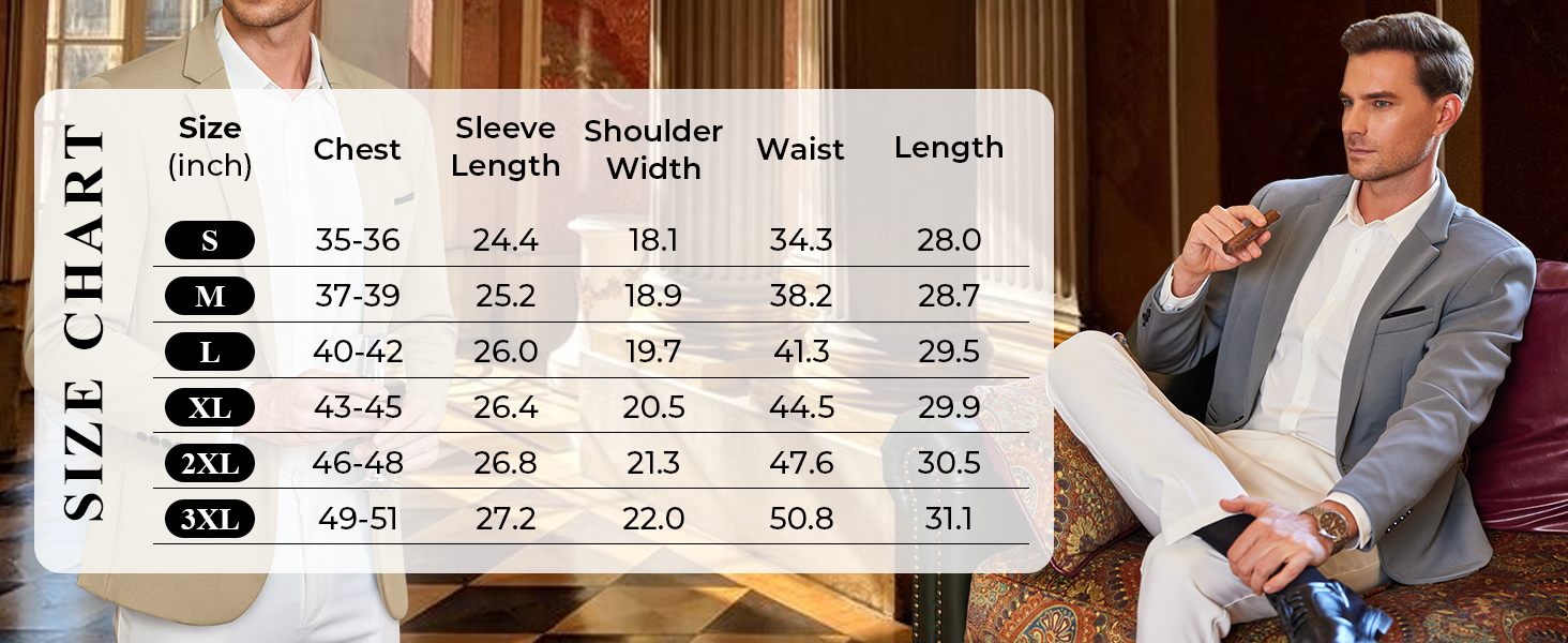 COOFANDY Men's Casual Blazer Jacket Slim Fit Sports Coat Business Suit Jackets One Button