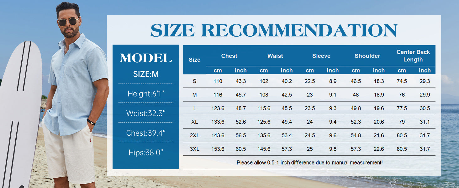 COOFANDY Men's Lapel Slim Fit Shirt Solid Color with Pockets