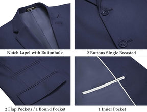 COOFANDY Men's 2 Piece Linen Suits Set Regular Fit Casual Lightweight Blazer Jacket and Pants