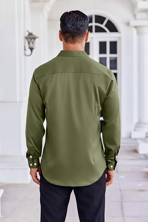 COOFANDY Mens Dress Long Sleeve Wrinkle Free Formal Business Casual Button Down Shirts