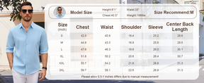 COOFANDY Men's Long Sleeve Button Down Shirts Casual Untucked Dress Shirt Beach Wedding Shirts