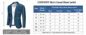 COOFANDY Men's Casual Blazer One Button Sport Coat Slim Fit Lightweight Suit Blazer Jacket