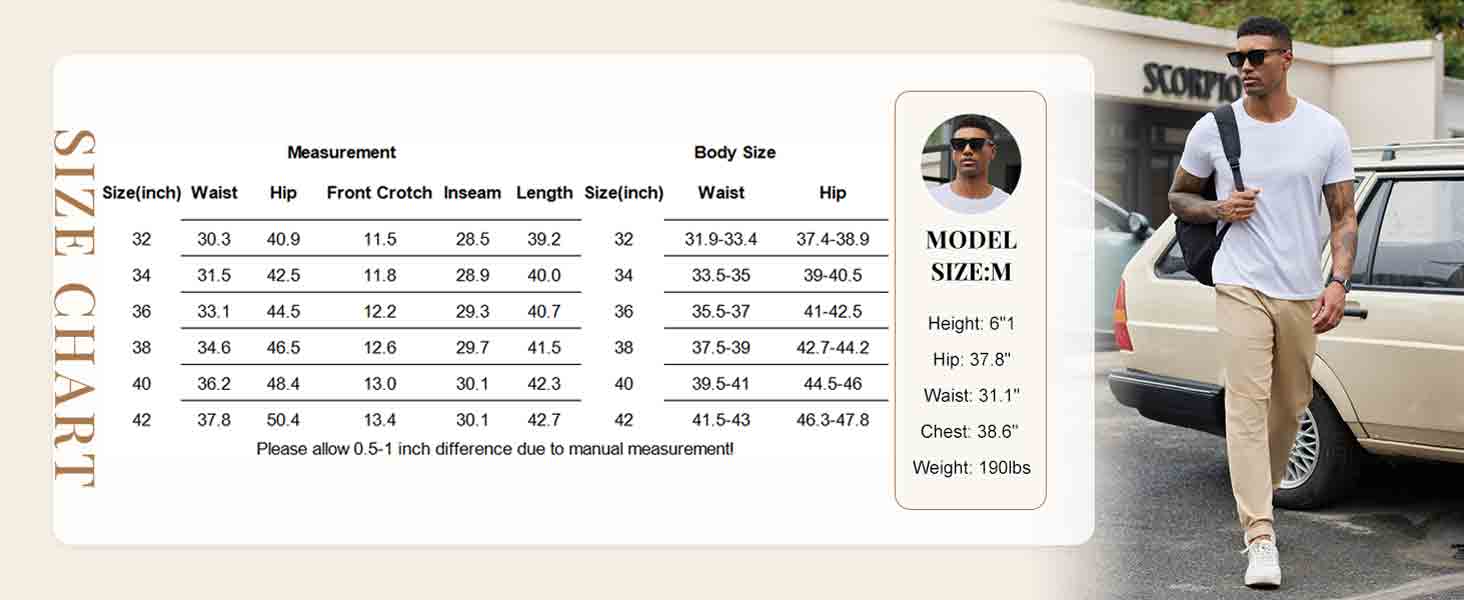 COOFANDY Men Joggers Pants Cotton Casual Cargo Drawstring Pants Outdoor Hiking Track Jogging Sweatpant
