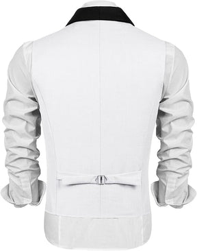 COOFANDY Men's Suit Vest Slim Fit Formal Business Dress Vest Casual Wedding Waistcoat