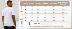 COOFANDY Mens T-Shirts 100% Cotton Crewneck Short Sleeve Tees Casual Plain Shirts