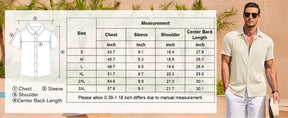 COOFANDY Men's Casual Shirts Short Sleeve Button Down Shirt for Men Wedding Beach Fashion Shirt