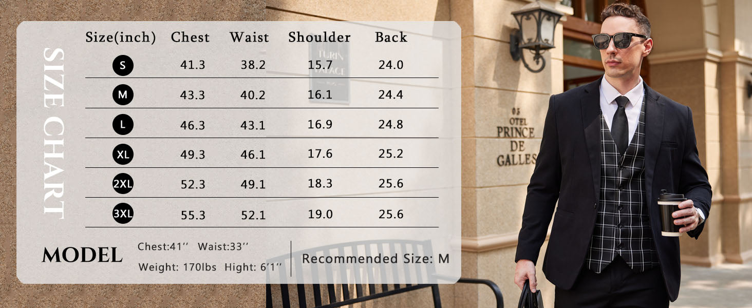 COOFANDY Men's Business Suit Vest Casual Dress Vest Slim Fit Formal Waistcoat