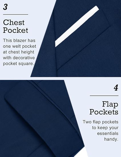 COOFANDY Men's Slim Fit Casual Blazers Lightweight Sport Coats One Button Suit Jackets