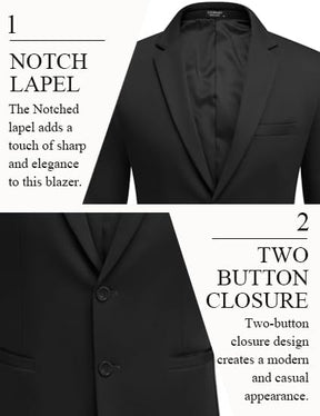 COOFANDY Men's Casual Blazer Slim Fit Suit Jackets Two Button Lightweight Knit Sport Coat