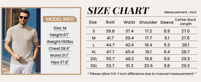COOFANDY Men's Mock Turtleneck Short Sleeve Soft Lightweight Sweater Ribbed Knit Pullover Casual Basic Tops