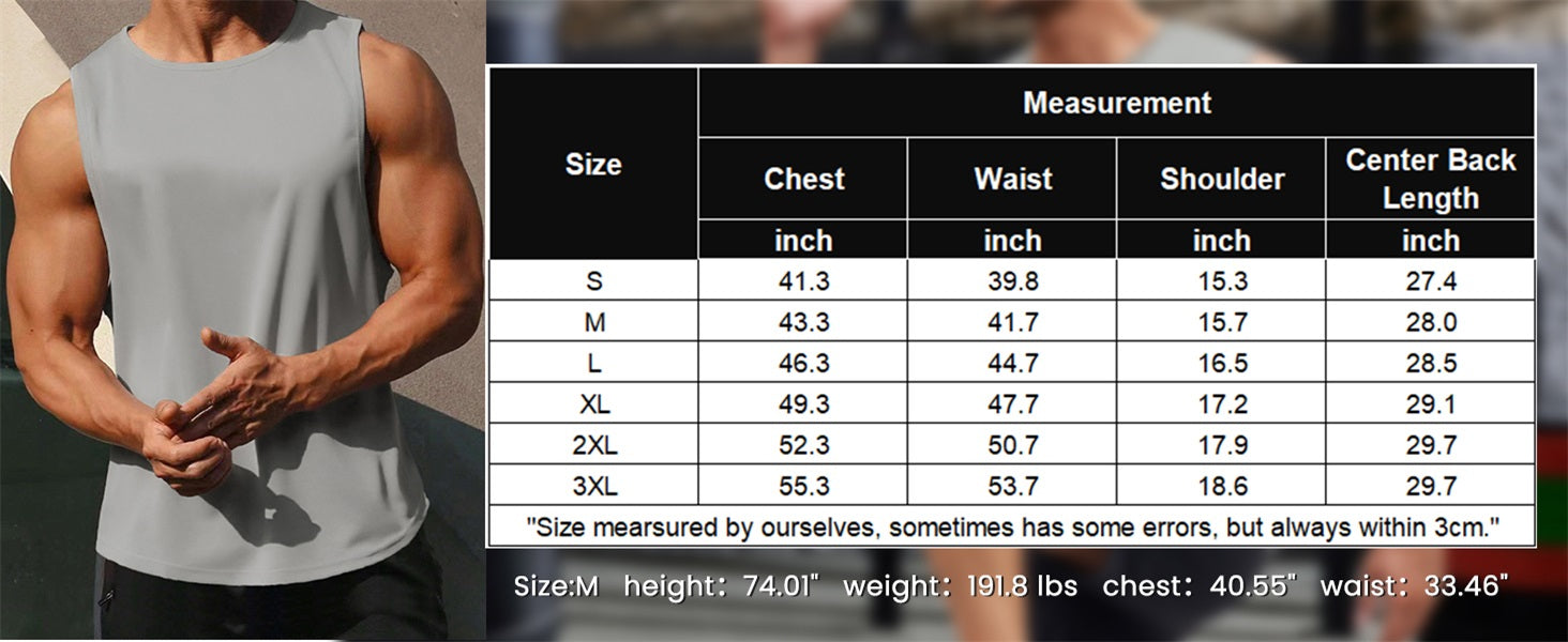COOFANDY Mens 2 Pack Workout Tank Top UPF 50+ Quick Dry Sleeveless Swim Shirt Gym Muscle Athletic Summer Beach T Shirts
