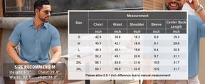 COOFANDY Men's Casual Button Down Shirts Short Sleeve Summer Untucked Dress Shirts