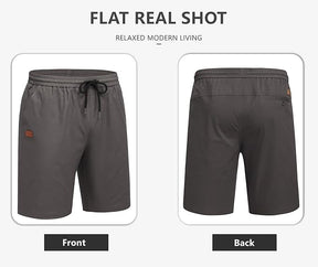 COOFANDY Men's Casual Shorts 9'' Cotton Drawstring Elastic Waist Lightweight Summer Beach Shorts with Pockets