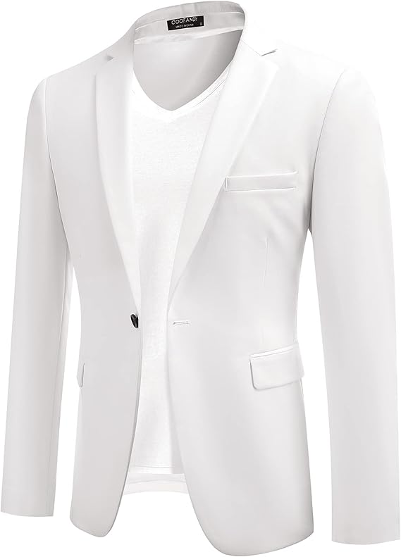 COOFANDY Mens Sport Coat Casual Blazer One Button Business Suit Jacket