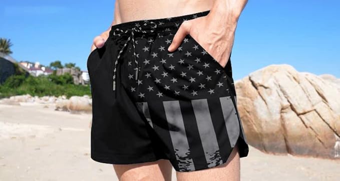 COOFANDY Men's Swim Trunks Quick Dry Board Shorts Swimsuit Swimwear Bathing Suit