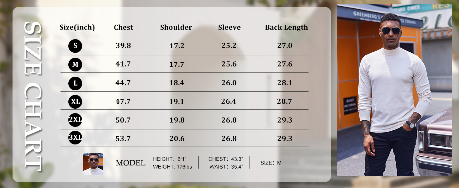 COOFANDY Men's Mock Turtleneck Sweaters Long Sleeve Casual Knit Shirts Half Neck Thermal Lightweight Pullover Sweater