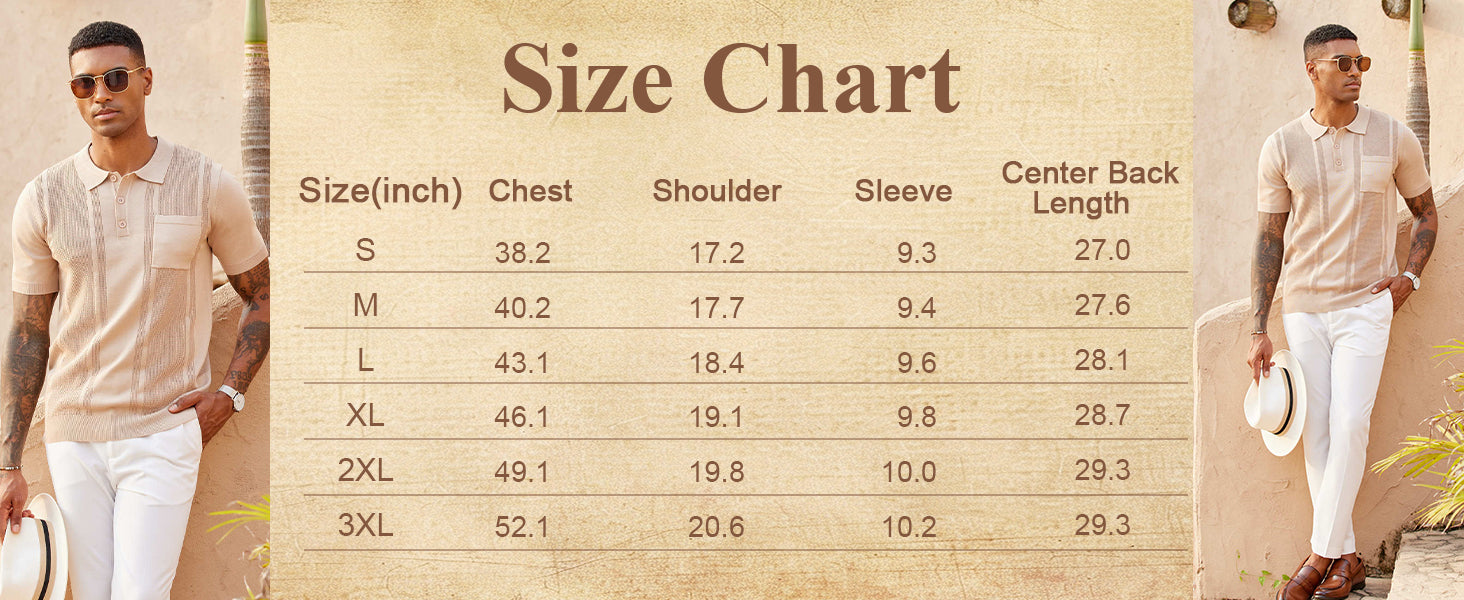 COOFANDY Knit Polo Shirts for Men Short Sleeve Textured Polo Shirt Slim Fit Summer Collared T Shirt with Pocket