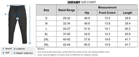 COOFANDY Mens Cargo Pants Relaxed Fit Casual Linen Pants Drawstring Sweatpants with 6 Pockets