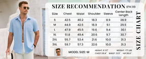 COOFANDY Mens Button Down Shirts Lightweight Breathable Short Sleeve Shirt Summer Beach Top