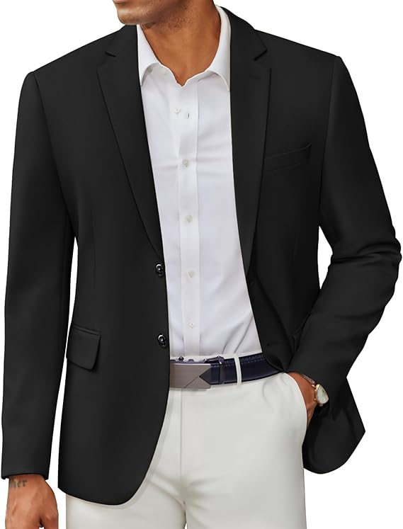 COOFANDY Men's Casual Blazer Slim Fit Two Button Lightweight Sport Coats Business Suit Jacket