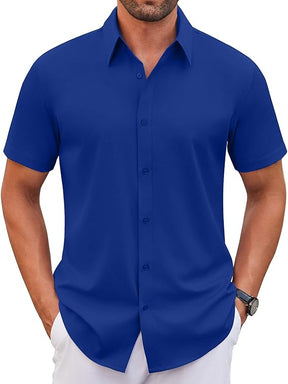 COOFANDY Dress Shirts Short Sleeve Button Down Shirts