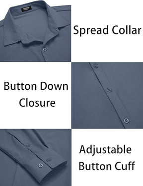 COOFANDY Muscle Fit Dress Shirts Button Down Shirts