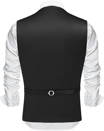 COOFANDY Men's Business Suit Vest Casual Dress Vest Slim Fit Formal Waistcoat
