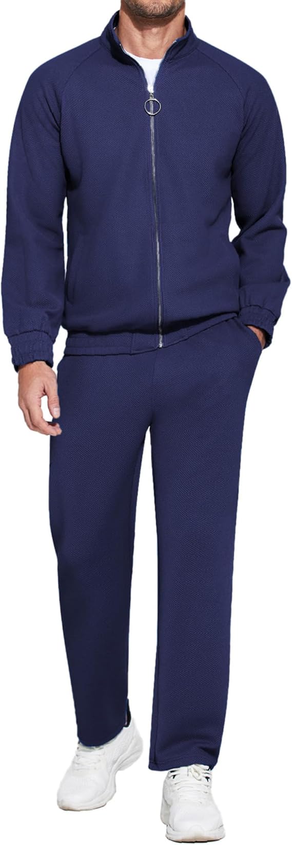 COOFANDY Mens 2 Piece Tracksuit Casual Sweatsuits Full Zip Track Suits Jogging Athletic Suit Sets