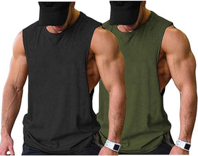 COOFANDY Men Workout Tank Top Gym Bodybuilding Sleeveless Muscle T Shirts Cut Off Shirts S-XXXL