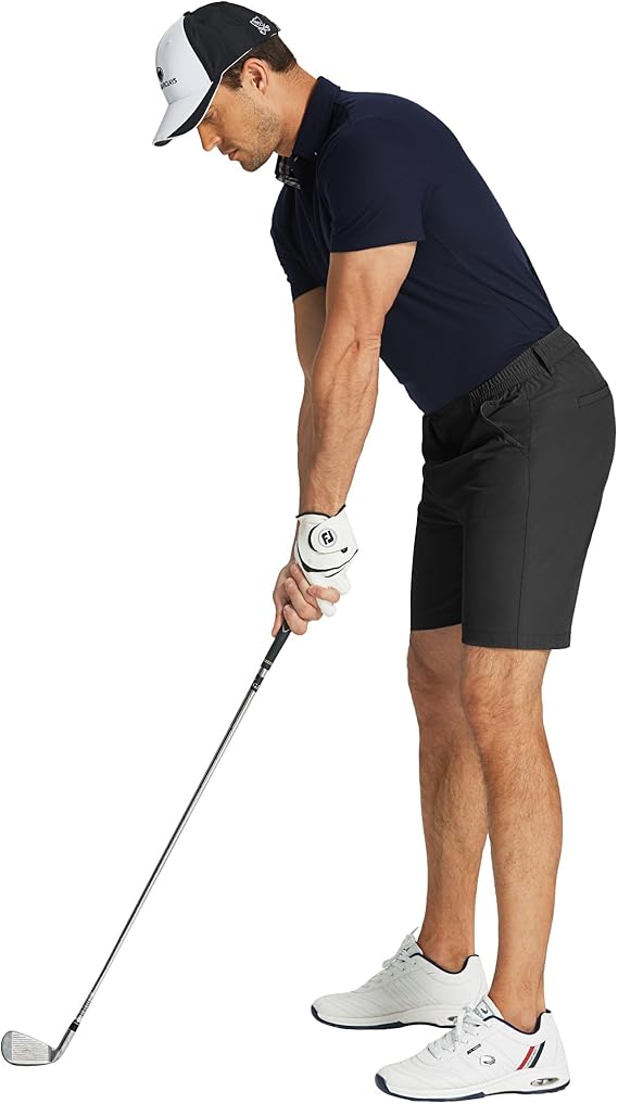 COOFANDY Men's Golf Shorts 8 Inch Lightweight Quick Dry Casual Dress Shorts Hiking Travel Shorts with Pockets
