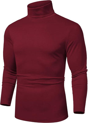 COOFANDY Men's Slim Fit Basic Turtleneck Long Sleeve Lightweight Pullover Sweaters Casual Knitted Tops