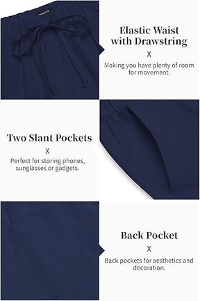 COOFANDY Men's 2 Pieces Cotton Linen Set Long Sleeve Henley Shirts Casual Beach Pants With Pockets Summer Yoga Outfits