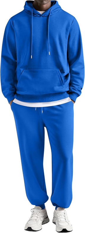 COOFANDY Sweatsuits for Men 2 Piece Tracksuit Casual Athletic Jogging Suit Hooded Set