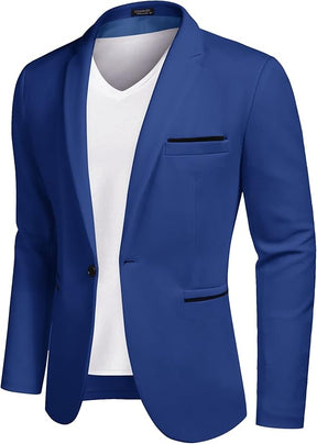 COOFANDY Men's Casual Blazer Jacket Slim Fit Sports Coat Business Suit Jackets One Button