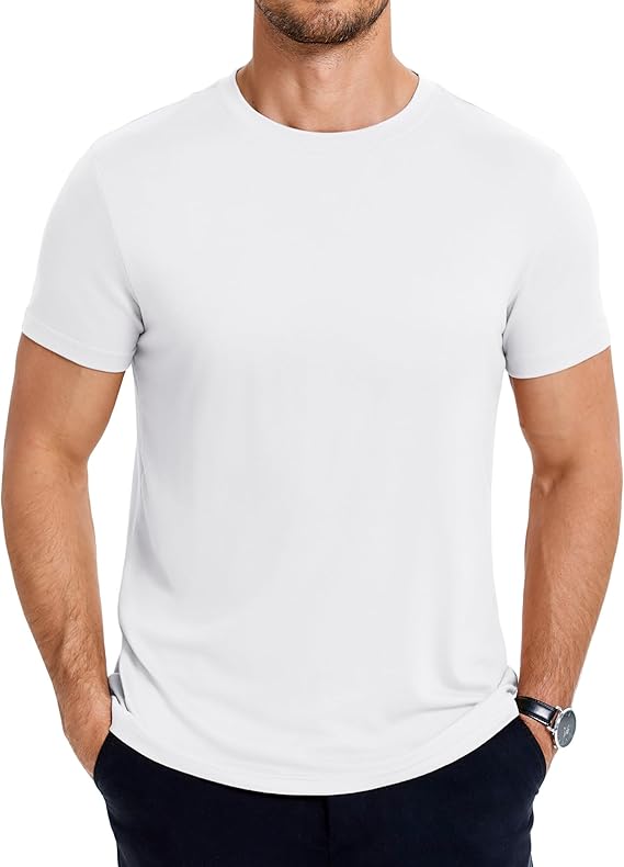 COOFANDY Men's Short Sleeve T-Shirts Crew Neck Casual Summer T Shirts 1-3 Pack Basic Tee Shirt