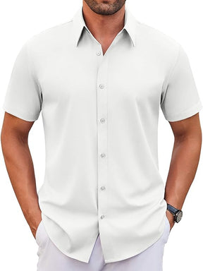 COOFANDY Dress Shirts Short Sleeve Button Down Shirts