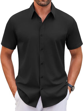 COOFANDY Dress Shirts Short Sleeve Button Down Shirts